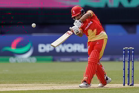 Dilpreet Bajwa bats against Ireland